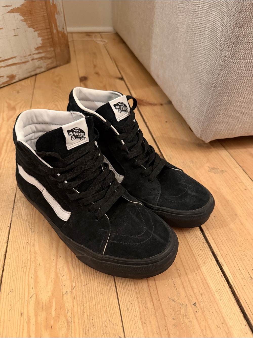 Vans Black and White High-Top Sneakers - water repellent!!